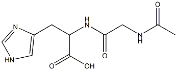 2-{[(acetylamino)acetyl]amino}-3-(1H-imidazol-4-yl)propanoic acid|