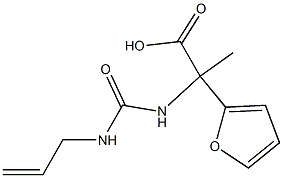 2-{[(allylamino)carbonyl]amino}-2-(2-furyl)propanoic acid,,结构式
