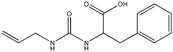 2-{[(allylamino)carbonyl]amino}-3-phenylpropanoic acid 化学構造式