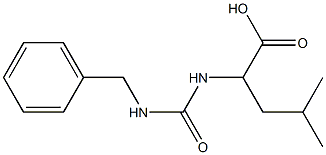 2-{[(benzylamino)carbonyl]amino}-4-methylpentanoic acid Struktur