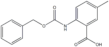 2-{[(benzyloxy)carbonyl]amino}-5-methylbenzoic acid 结构式