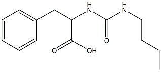 2-{[(butylamino)carbonyl]amino}-3-phenylpropanoic acid Structure