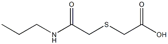 2-{[(propylcarbamoyl)methyl]sulfanyl}acetic acid Structure