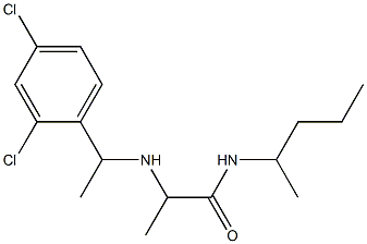  2-{[1-(2,4-dichlorophenyl)ethyl]amino}-N-(pentan-2-yl)propanamide