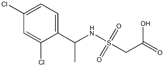 2-{[1-(2,4-dichlorophenyl)ethyl]sulfamoyl}acetic acid Structure