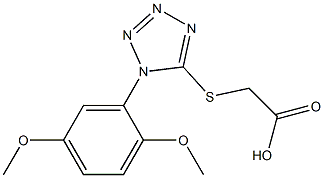 2-{[1-(2,5-dimethoxyphenyl)-1H-1,2,3,4-tetrazol-5-yl]sulfanyl}acetic acid