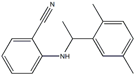 2-{[1-(2,5-dimethylphenyl)ethyl]amino}benzonitrile Structure