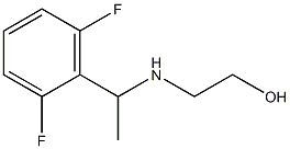 2-{[1-(2,6-difluorophenyl)ethyl]amino}ethan-1-ol Struktur