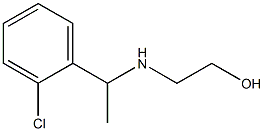 2-{[1-(2-chlorophenyl)ethyl]amino}ethan-1-ol Structure