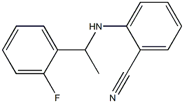 2-{[1-(2-fluorophenyl)ethyl]amino}benzonitrile|