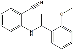 2-{[1-(2-methoxyphenyl)ethyl]amino}benzonitrile 化学構造式