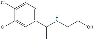 2-{[1-(3,4-dichlorophenyl)ethyl]amino}ethan-1-ol Struktur