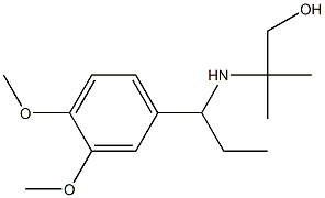 2-{[1-(3,4-dimethoxyphenyl)propyl]amino}-2-methylpropan-1-ol