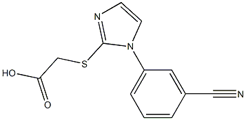 2-{[1-(3-cyanophenyl)-1H-imidazol-2-yl]sulfanyl}acetic acid