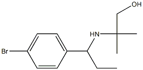 2-{[1-(4-bromophenyl)propyl]amino}-2-methylpropan-1-ol Structure