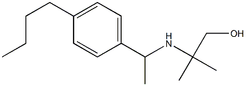 2-{[1-(4-butylphenyl)ethyl]amino}-2-methylpropan-1-ol,,结构式