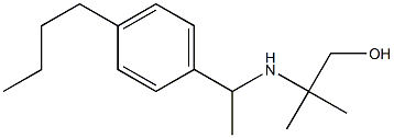 2-{[1-(4-butylphenyl)ethyl]amino}-2-methylpropan-1-ol Structure