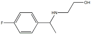 2-{[1-(4-fluorophenyl)ethyl]amino}ethan-1-ol Struktur