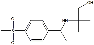 2-{[1-(4-methanesulfonylphenyl)ethyl]amino}-2-methylpropan-1-ol 结构式