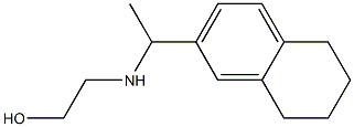 2-{[1-(5,6,7,8-tetrahydronaphthalen-2-yl)ethyl]amino}ethan-1-ol 化学構造式