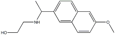 2-{[1-(6-methoxynaphthalen-2-yl)ethyl]amino}ethan-1-ol Struktur