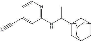 2-{[1-(adamantan-1-yl)ethyl]amino}pyridine-4-carbonitrile Structure