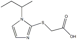 2-{[1-(butan-2-yl)-1H-imidazol-2-yl]sulfanyl}acetic acid 化学構造式