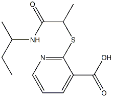 2-{[1-(butan-2-ylcarbamoyl)ethyl]sulfanyl}pyridine-3-carboxylic acid