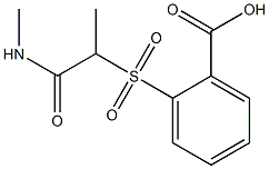 2-{[1-(methylcarbamoyl)ethane]sulfonyl}benzoic acid