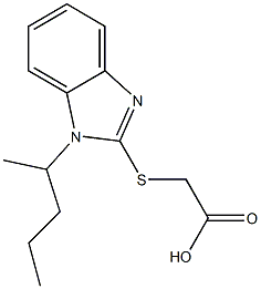  2-{[1-(pentan-2-yl)-1H-1,3-benzodiazol-2-yl]sulfanyl}acetic acid