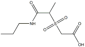 2-{[1-(propylcarbamoyl)ethane]sulfonyl}acetic acid