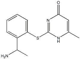  2-{[2-(1-aminoethyl)phenyl]sulfanyl}-6-methyl-1,4-dihydropyrimidin-4-one