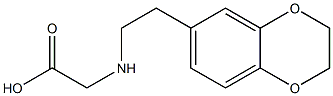 2-{[2-(2,3-dihydro-1,4-benzodioxin-6-yl)ethyl]amino}acetic acid Structure
