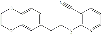 2-{[2-(2,3-dihydro-1,4-benzodioxin-6-yl)ethyl]amino}nicotinonitrile Struktur