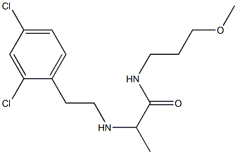 2-{[2-(2,4-dichlorophenyl)ethyl]amino}-N-(3-methoxypropyl)propanamide Structure