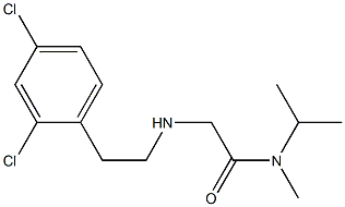 2-{[2-(2,4-dichlorophenyl)ethyl]amino}-N-methyl-N-(propan-2-yl)acetamide Structure