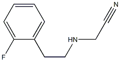 2-{[2-(2-fluorophenyl)ethyl]amino}acetonitrile 结构式