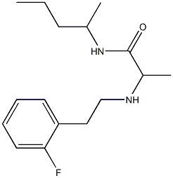 2-{[2-(2-fluorophenyl)ethyl]amino}-N-(pentan-2-yl)propanamide