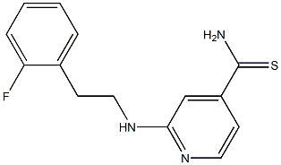 2-{[2-(2-fluorophenyl)ethyl]amino}pyridine-4-carbothioamide