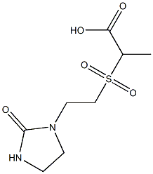 2-{[2-(2-oxoimidazolidin-1-yl)ethane]sulfonyl}propanoic acid 结构式