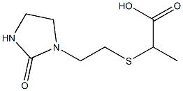 2-{[2-(2-oxoimidazolidin-1-yl)ethyl]sulfanyl}propanoic acid 结构式