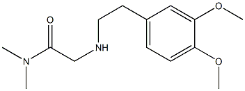 2-{[2-(3,4-dimethoxyphenyl)ethyl]amino}-N,N-dimethylacetamide 结构式
