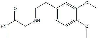 2-{[2-(3,4-dimethoxyphenyl)ethyl]amino}-N-methylacetamide,,结构式