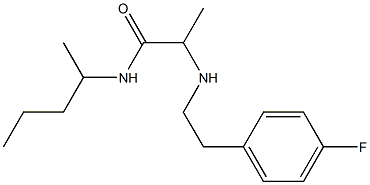 2-{[2-(4-fluorophenyl)ethyl]amino}-N-(pentan-2-yl)propanamide Structure