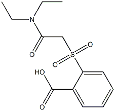 2-{[2-(diethylamino)-2-oxoethyl]sulfonyl}benzoic acid Struktur