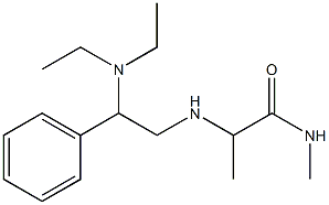 2-{[2-(diethylamino)-2-phenylethyl]amino}-N-methylpropanamide 化学構造式
