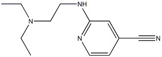 2-{[2-(diethylamino)ethyl]amino}isonicotinonitrile 结构式