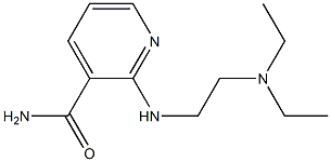 2-{[2-(diethylamino)ethyl]amino}pyridine-3-carboxamide 化学構造式