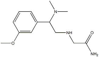 2-{[2-(dimethylamino)-2-(3-methoxyphenyl)ethyl]amino}acetamide,,结构式