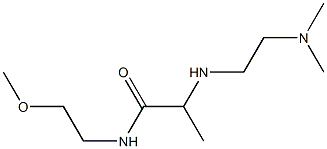 2-{[2-(dimethylamino)ethyl]amino}-N-(2-methoxyethyl)propanamide 结构式